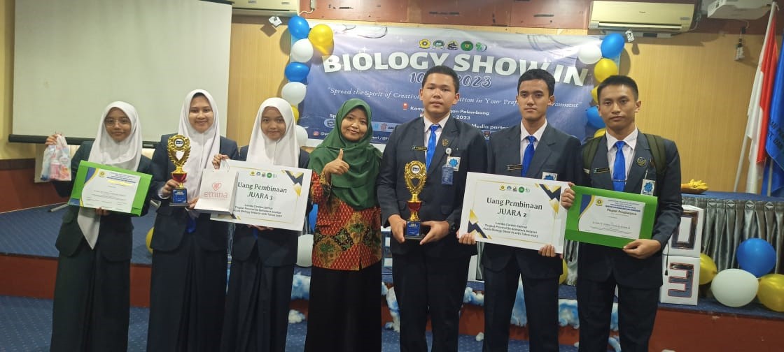 Tim Biologi Pesembahkan Kado Kemerdekaan, Juarai Biology Show Unsri
